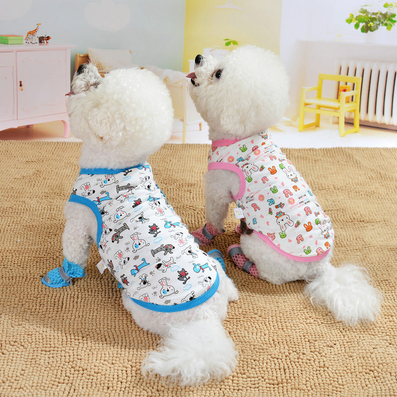 Shirts for Dogs Floral Pet Thin Clothes