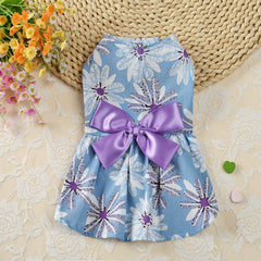 Dog Dresses Lady Print Streamers Skirt