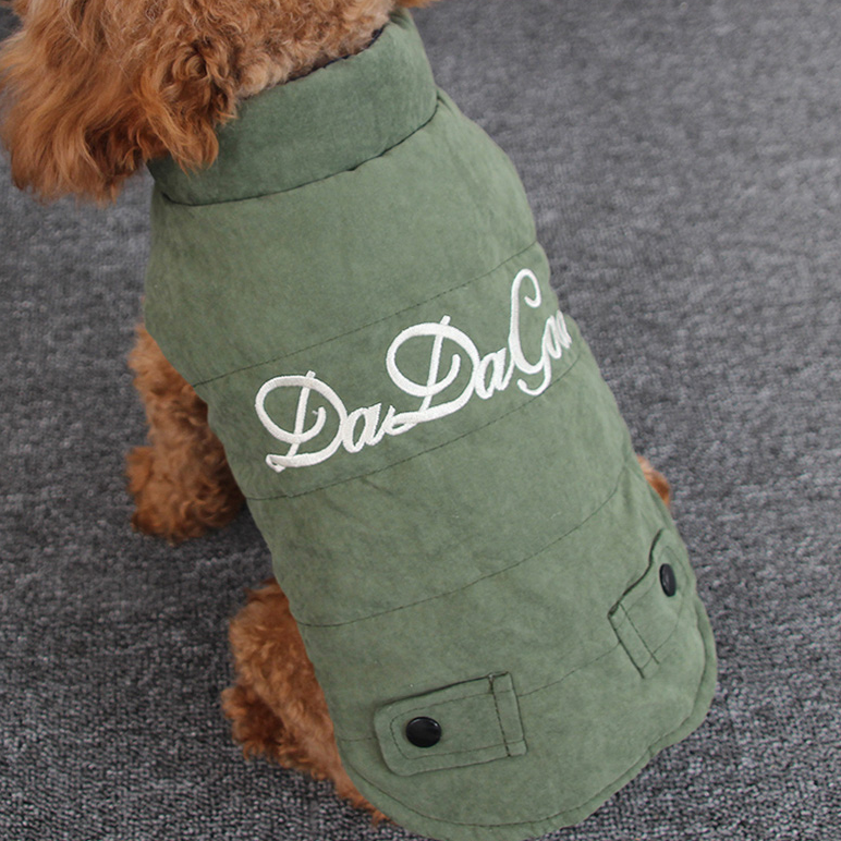 Dog Shirts Puppy Clothes Plus Velvet Thickening Double-sided