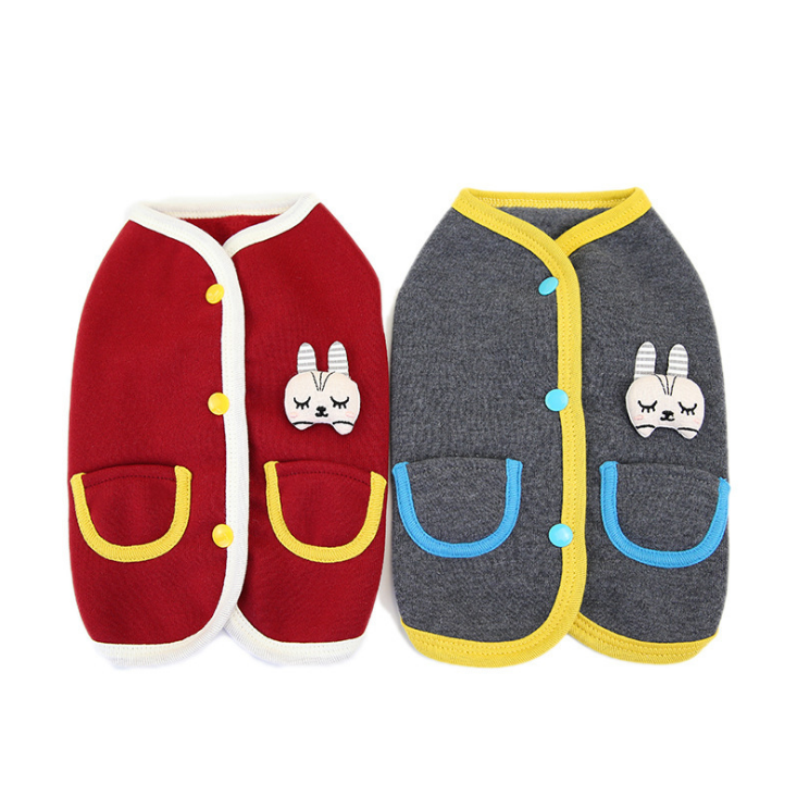 Dog Shirts  Mall Rabbit Cardigan Sweater for Small and Medium Pat