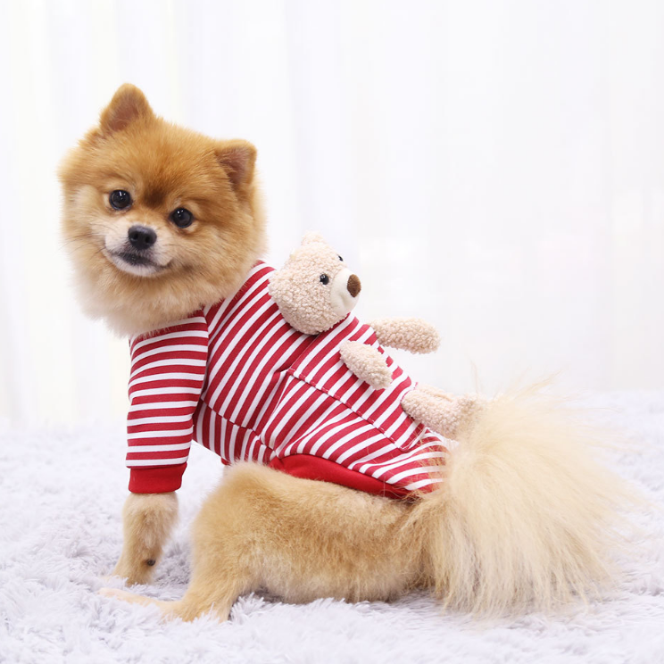 Dog Shirts Sweater Fleece Cartoon Clothes