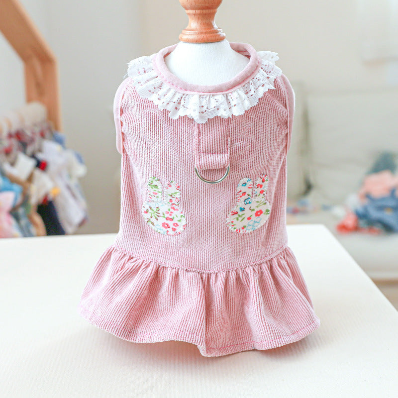 Dress of Dog Cute Casual Princess Rabbit Skirt