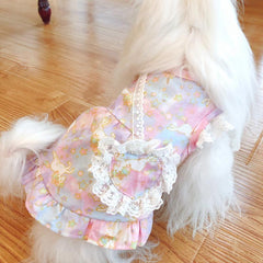 Dress of Dog Summer Pet  Unicorn Printing Skirt