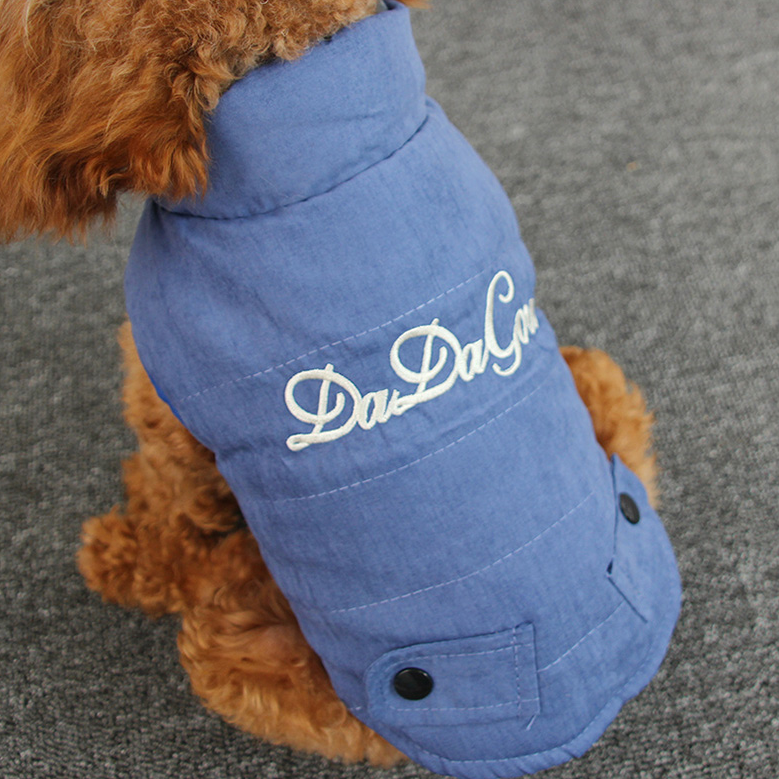 Dog Shirts Puppy Clothes Plus Velvet Thickening Double-sided