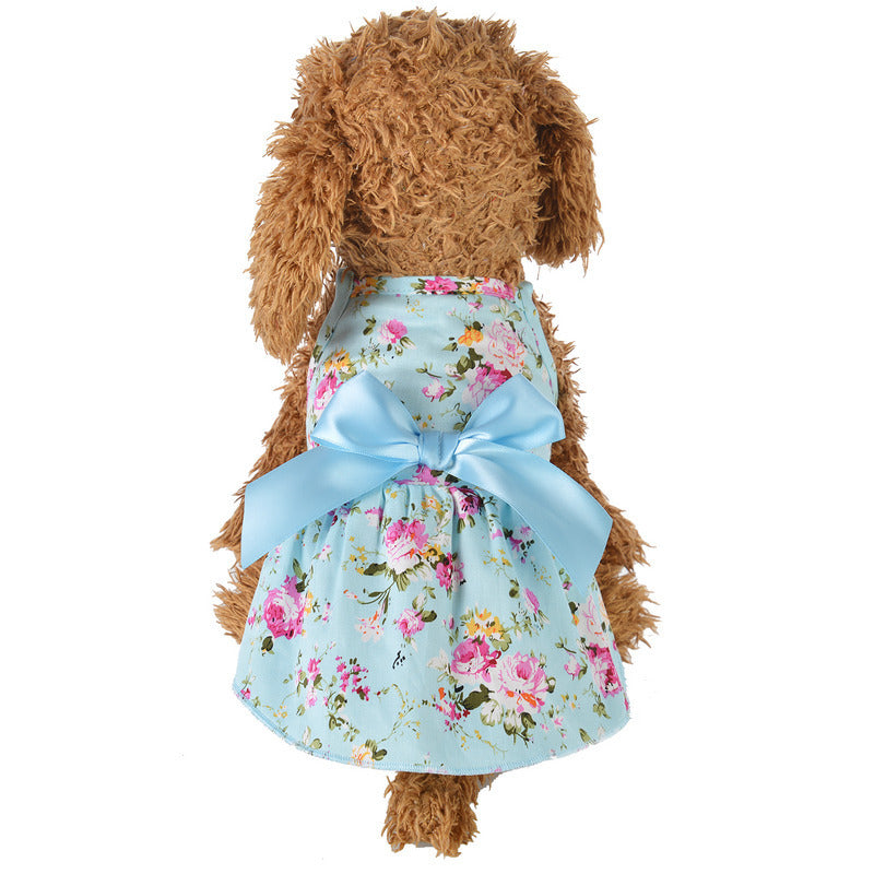 Cat Print Streamers Dog Dresses