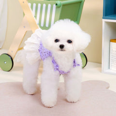 Dog Dress PCute Floral Teddy Bichon TOP