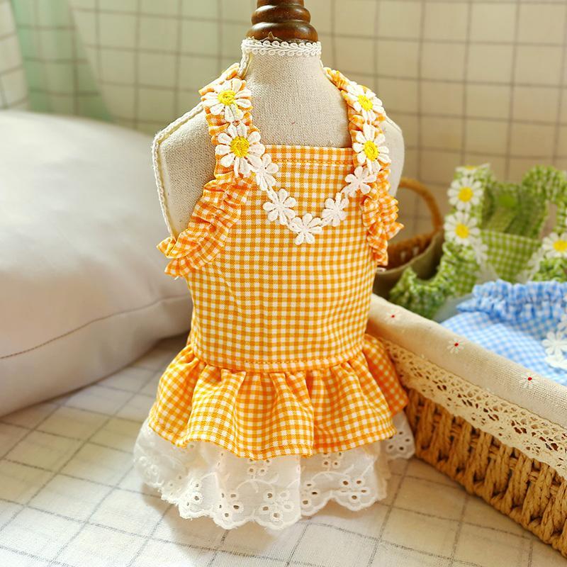 Dog Dresses Summer Small Pet Thin Vest Skirt