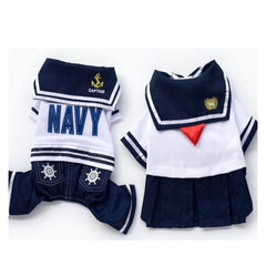 Dress of Dog Sailor School Uniform Four-leg Pants Skirt