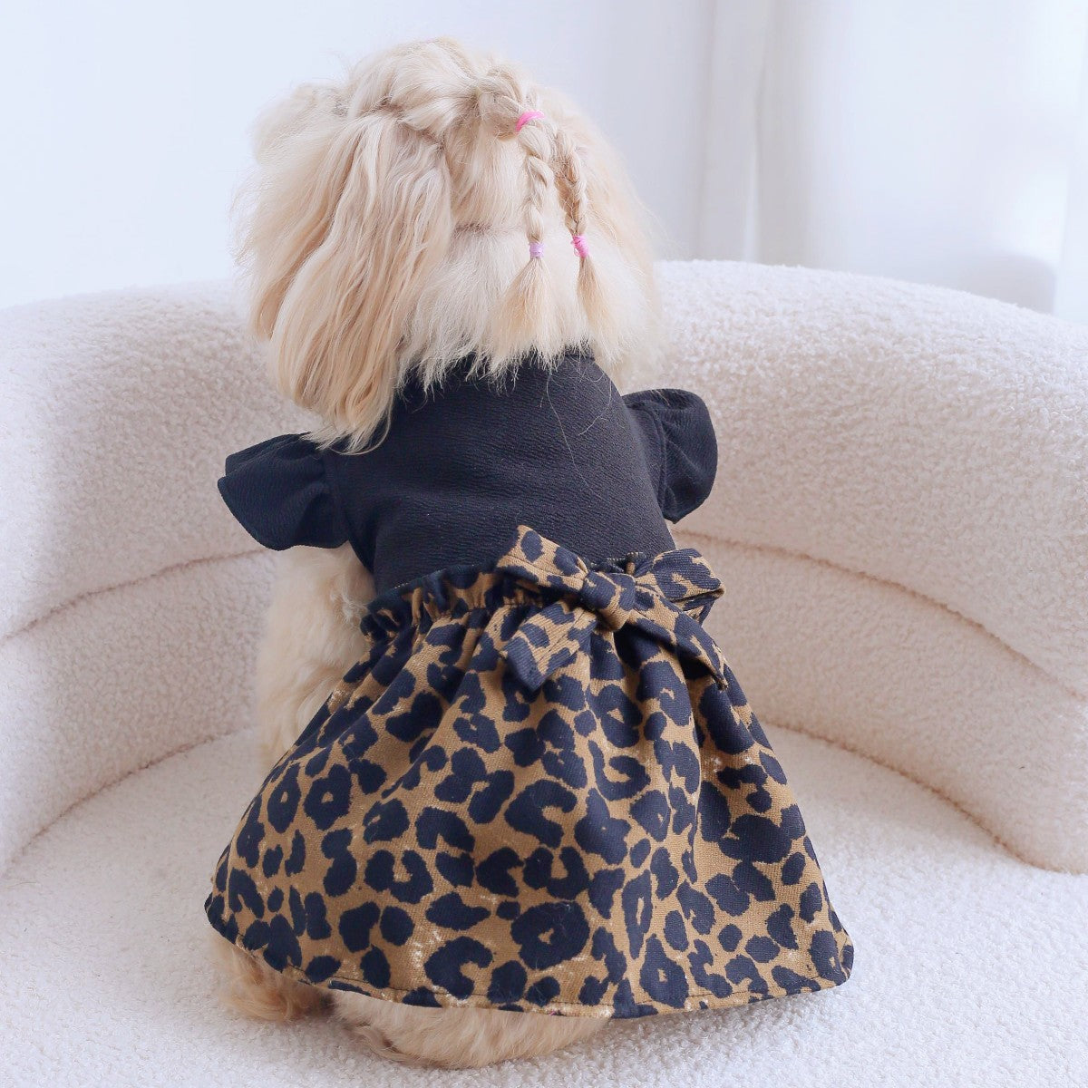 Dog Dress Cute Princess Lapel Top