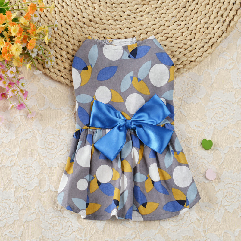 Dress of Dog  Lady Print Streamers Skirt