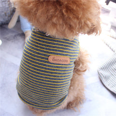 Kids Dogs T Shirt Teddy Bichon Hiromi Striped Tops