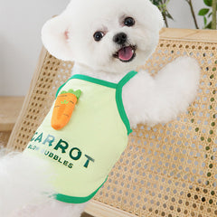 Dog T Shirt Pet Carrot Tank Top