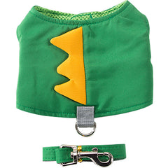 Thunder Shirt Dog Green Dinosaur Traction Harness