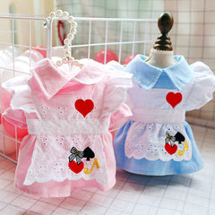 Dog Dress Princess Cute Love Heart Teddy Bichon