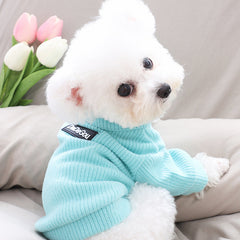 Dogue Shirt Hhigh Neck Zipper Sweater