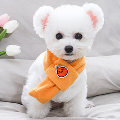 Dog Shirts Two-piece Orange Autumn Winter Warm Vest