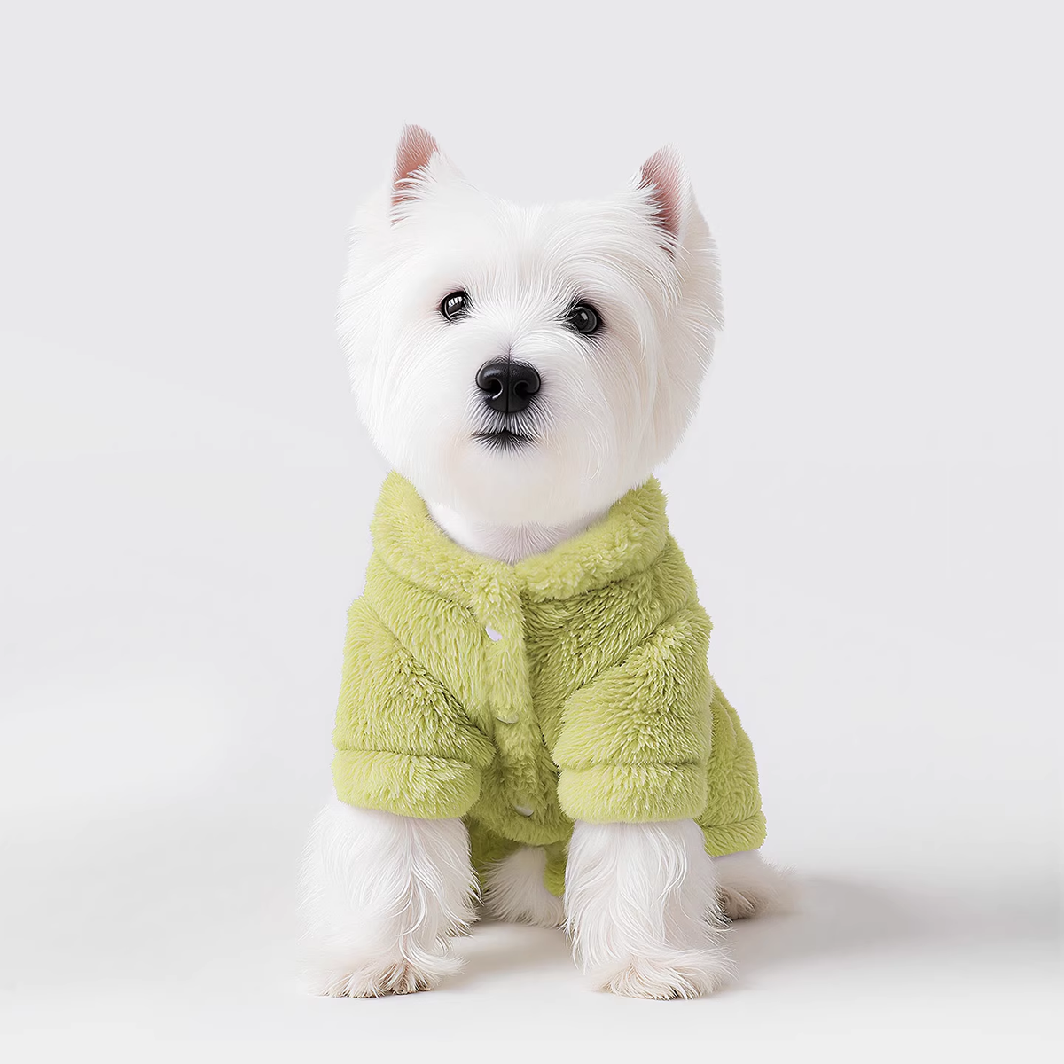 Striped Dog Shirt with Collar and Leash Ring
