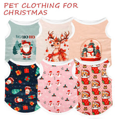 Dog Shirts Christmas The Breathable Vest Universal Pet Suit Is Only $9.9