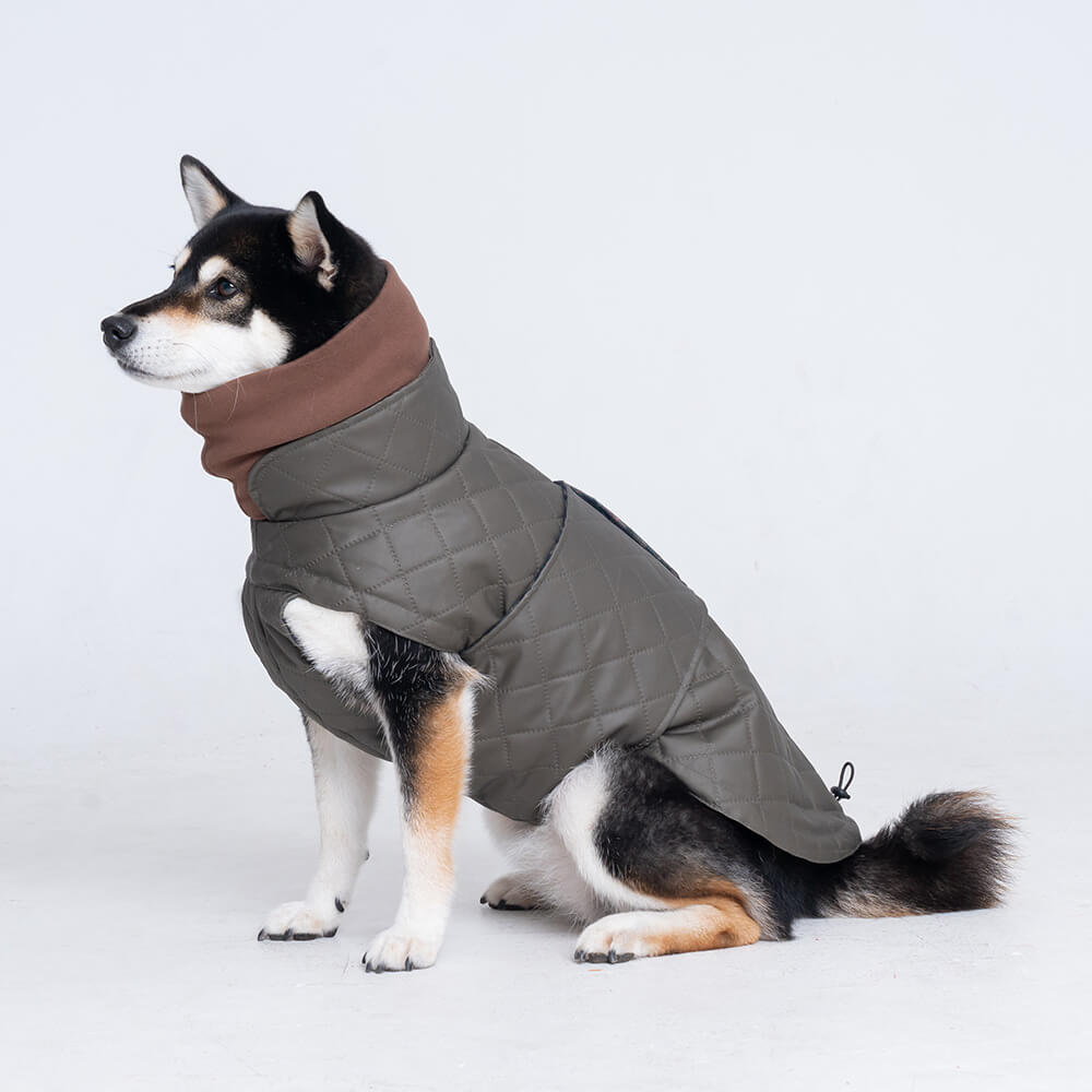 Dog Shirts Autumn/winter Cool Cotton Cloak Quilted Turtleneck