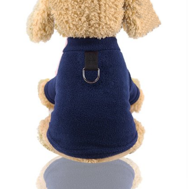 Dog Shirts Warm Pet Clothes with Traction Rope