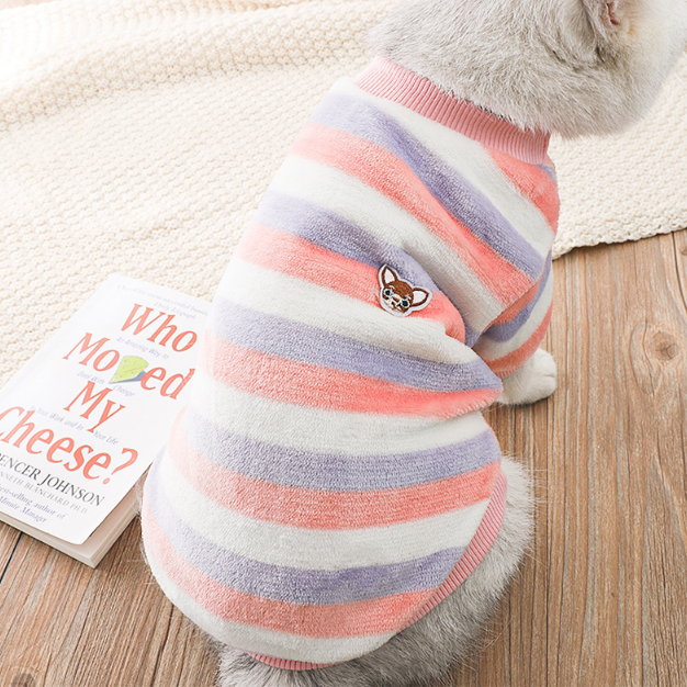 Cat Shirts Striped Sweater to Keep Warm for Autumn Winter