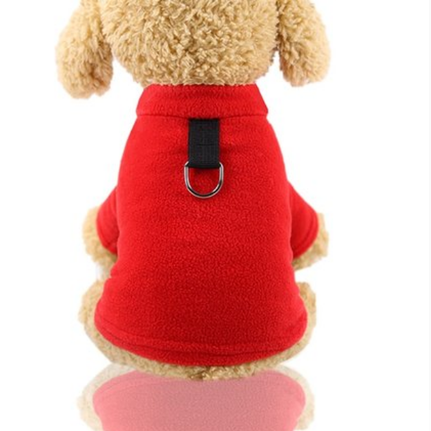 Dog Shirts Warm Pet Clothes with Traction Rope