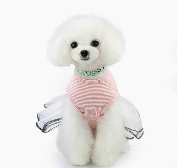 Dog Dress Summer Pet Small Letter Skirt