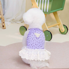 Dog Dress PCute Floral Teddy Bichon TOP