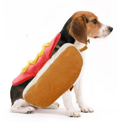 Dog Shirts Funny Pet Clothes Hot Dog Burger Warm Clothes