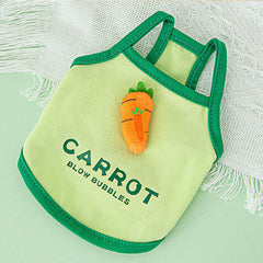 Dog T Shirt Pet Carrot Tank Top