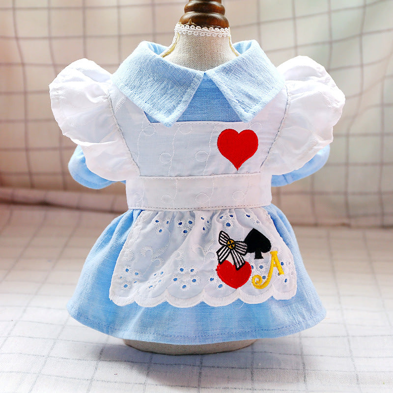 Dog Dress Princess Cute Love Heart Teddy Bichon