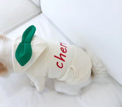 Dog Hoodie Cherry Pet Cotton Clothes Tops