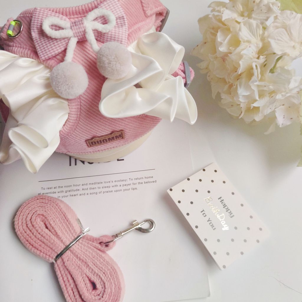 Lolita Style Pet Harness and Leash Set