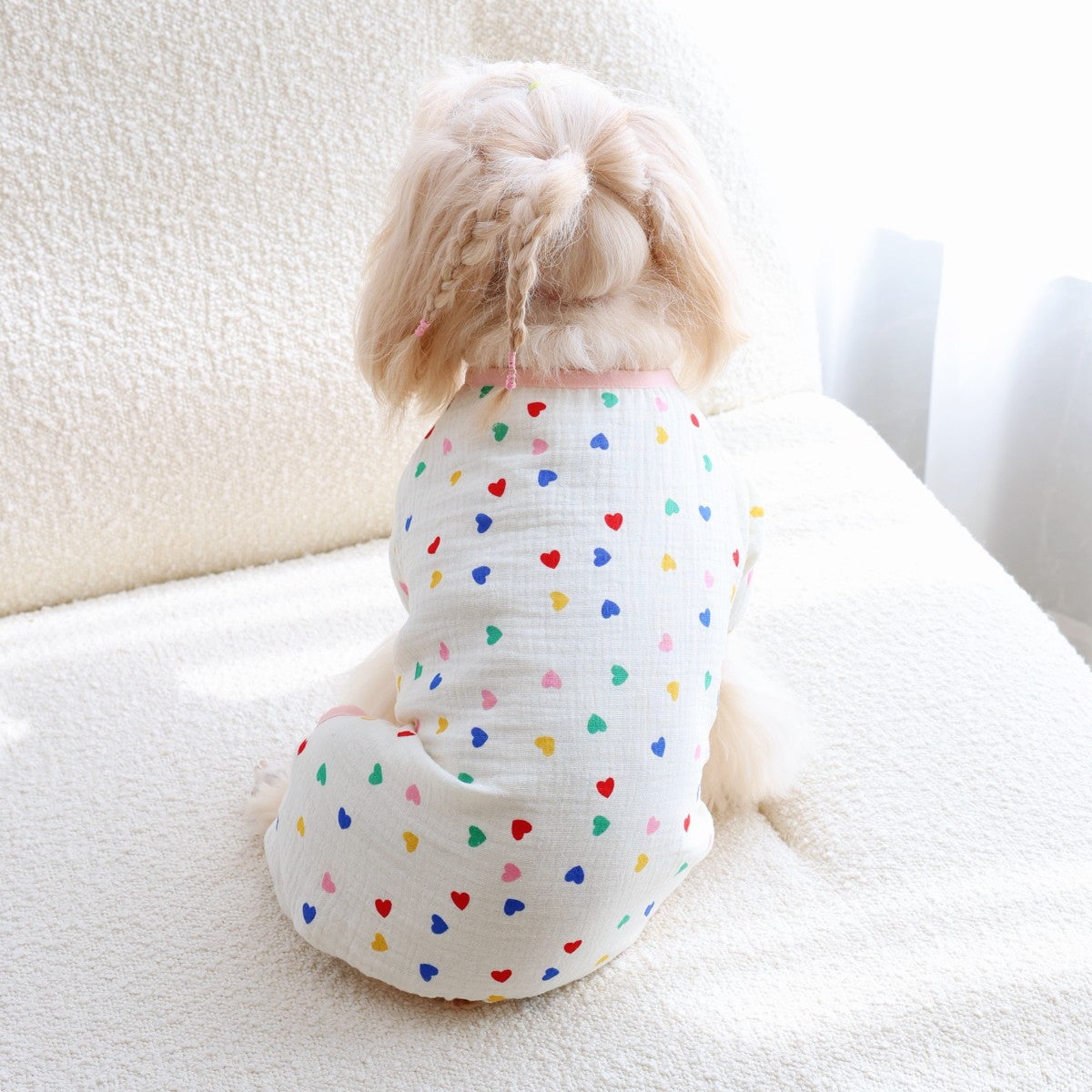 Watermelon Print Dog Pajama Romper for Summer