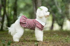 Dog Dress Cute Plaid Forest Pet Top