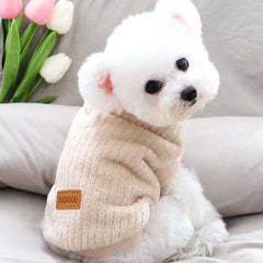 Dog Shirt Round Neck Dog Warm Winter