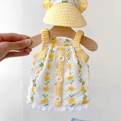 Floral Lace Dog Dress Summer Puppy Clothes