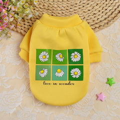 Dog Shirts Sunflower Cute Teddy