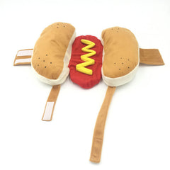 Dog Shirts Funny Pet Clothes Hot Dog Burger Warm Clothes