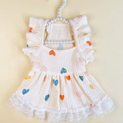 Dog Dress Cute Princess Lapel Top