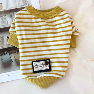 Dog Shirts Pet Clothes Striped Fashion Bottoming