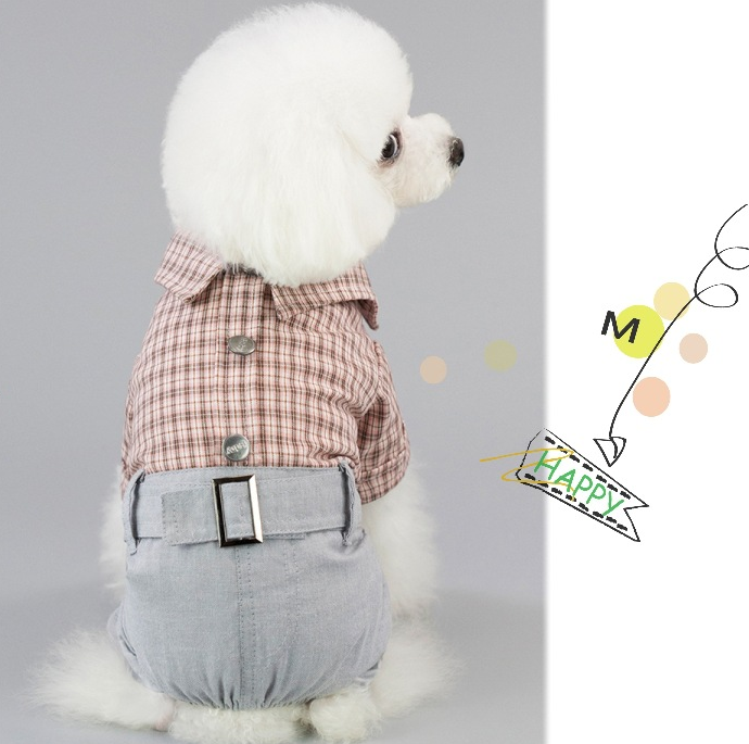 Dog Shirts Teddy Clothes Thin Pet Four-legged Suit