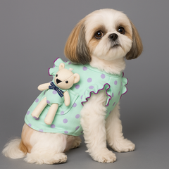 Dog Shirts Dot Doll Pocket Cute Pet Clothes