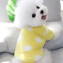 Dog Shirts Dot Spring Winter Pet Tops