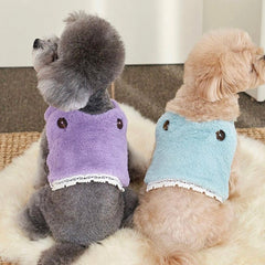 Kids Dogs T Shirt Soft Winter Pet  Vest