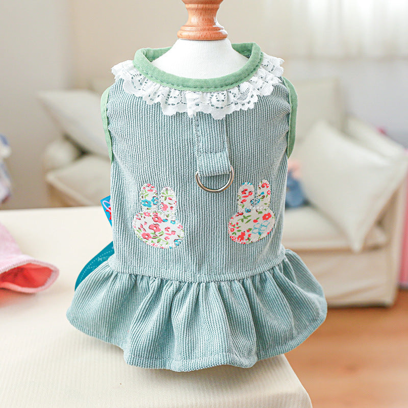 Dress of Dog Cute Casual Princess Rabbit Skirt