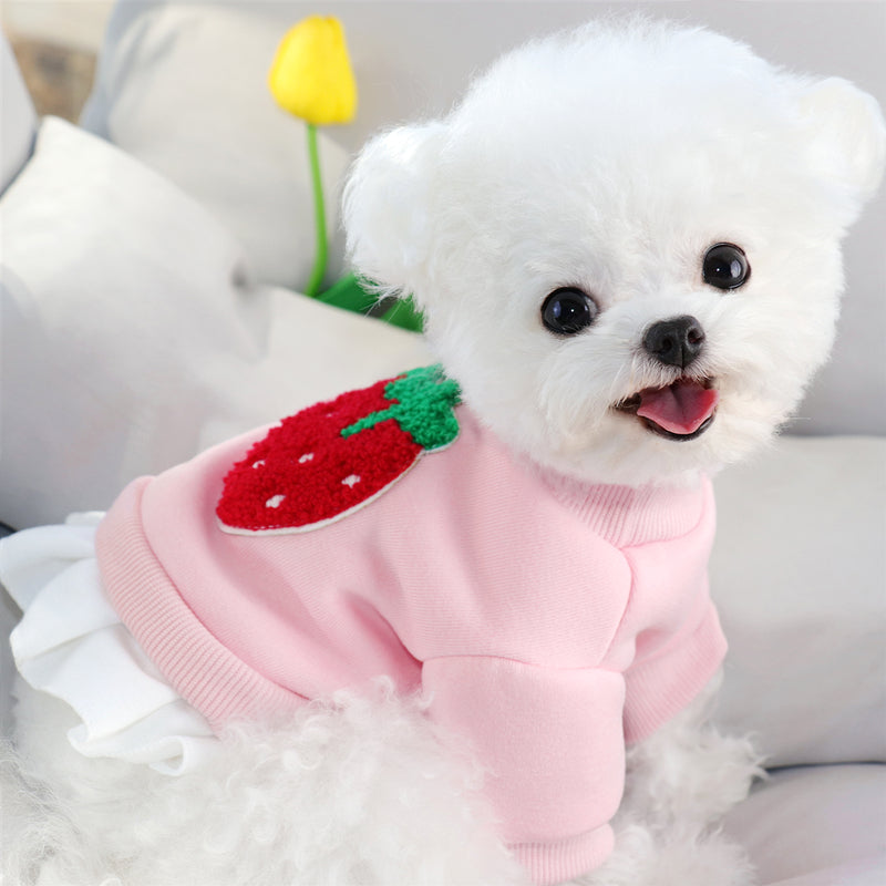 Dog Dress Yellow Spring Autumn Hoodie