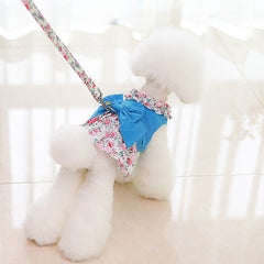 Dog Leash Floral Terrier Poodle Spring Clothes