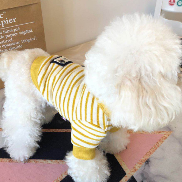 Dog Shirts Pet Clothes Striped Fashion Bottoming