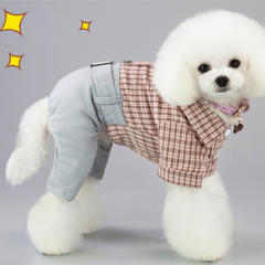 Dog Shirts Teddy Clothes Thin Pet Four-legged Suit